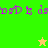 Green and yellow pixelated background with purple text and two star icons, one yellow and one green, in different positions.
