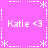 A static pink icon with white pixelated text and border elements arranged in a pattern