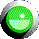 Two circular pixelated icons with gradient fills, one green and one red, each with a white highlight and black shadow on a gray background.
