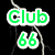 Six variations of 'Club 66' text display with different color schemes and backgrounds, arranged in two