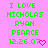 Green pixelated text on pink background reads 'I LOVE NICHOLAS RYAN PEARCE 12.26.07' with a pink heart symbol.