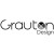 Pixelated grayscale text 'Grouton' with a small circular symbol on the right side, displayed against a white background.