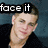 six pixelated images showing a person in black clothing against a blue background with overlaid text phrases
