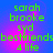 Green pixelated text on a blue-to-purple gradient background with a pink glow, arranged in a of four identical