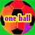 Four soccer ball icons arranged in a , each with distinct color schemes and text overlays