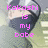 Pixelated image with pink text overlay reading "Kokoshi is my bobe" over a blurred background featuring indistinct shapes and muted colors.