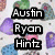 Pixelated image with text overlays on a background of colorful heart-shaped icons.