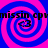 Four identical spiral patterns in blue and pink with black text and small icons, arranged in a on a solid background