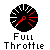 16 identical circular gauges with black faces, white tick marks, red needles, and "Full Throttle" text below each