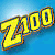 A 2x2 contact sheet of a static animated icon featuring yellow 'Z100' text on blue background and a close-up of Gwen Stefani with blonde hair, displayed in sampled frames 0-2.
