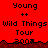 Red pixelated background with repeated text elements and a dark brown jagged line, transitioning to a gray area on the right.