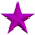 A static pixelated star with five points, rendered in shades of purple and magenta against a solid gray background.