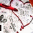 Red heart-shaped arrows on a white background with gray hearts, displaying text "I LOVE YOU!" in black capital letters.