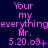 Pixelated text repeats across a dark blue background with pink and purple hues, showing variations in punctuation and spacing between observations.