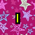 A static image with a pink star-patterned background and bold yellow text reading "I AM IN DA ZONE" over a black section with purple accents.