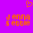 Pixelated orange text on purple background with heart symbol above, two identical side-by-side layouts of 'Jenna' and '$ettle'.