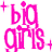 Pixel art contact sheet of a doll character with brown braided hair and white top, surrounded by pink text phrases on white background with pink sparkles.