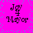 A bright pink background with scattered cyan dots contains four identical pixelated icons arranged in a , each showing a stylized 'J' and 'M' with a cross symbol and the text 'Mayor' below