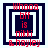 Four square display red text on dark blue backgrounds with white borders, showing sequential changes in nested square layers