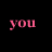 Black background with pink and green text reading 'you really do complete me in every way' alongside three heart-shaped icons on a pink