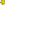 Yellow pixelated sphere with black stitching, transitioning from small to large size across six while displaying text "AHS 96" in the final frame