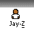 Pixelated animated contact sheet showing multiple frames of a Jay-Z buddy icon with text bubbles and varying visual artifacts across sampled frames.