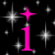 Black background with white starbursts and pink text reading 'i love no one' in stylized lowercase letters.