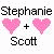 Pixelated icon with text and heart symbols showing two states: pink hearts + 'Scott' on left, black hearts + 'Scott' in middle, then pink hearts + '5-20-06' on right.