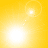 Four yellow each contain a bright white light source with a dotted line connecting to a smaller square, arranged in a pattern