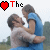 Animated contact sheet of 11 frames showing a couple embracing in various poses with heart icons and text variations above each frame.