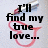 A pixelated image with text and a heart symbol, showing two states: one with full text and another where the text is partially obscured.