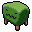 A 3x3 grid of pixel-art tree icons with brown trunks and green foliage, each displaying a distinct facial expression across eight sampled frames.