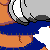 Pixelated icon shows a character in orange pants and blue shirt with white gloves, standing on an orange platform against gray background.