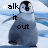 Animated sequence of a penguin on ice with text 'walk it out' changing in each frame.
