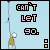 Pixel art animation of a stick figure climbing a rope with text 'CAN'T LET GO.' and changing colored squares.