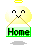 Pixelated angel icon with yellow halo, white wings, and green 'Home' sign; four variations show different halo shapes.