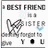 Static icon with text 'BEST FRIEND is a SISTER' and 'never forgot to give YOU', featuring two hand icons, one with pink heart, the other with blue accent.
