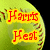A green baseball with red stitching appears in two states: first showing 'Harris Heat' text, then changing to '#25' text.