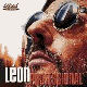 Animated sequence showing a man's face with sunglasses, a 'LEON' text overlay, and a 'Trainspotting' poster with multiple figures in a