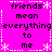 A static pixel art image with a bright pink background, displaying repeated text in black and white decorative elements.