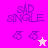 A four- of pixelated icons with 'SAD SINGLE' text, two heart symbols, and a star symbol on pink backgrounds