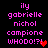 Pixelated text in pink on black background with two heart symbols, one red and one dark red.