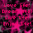 Pixelated pink text on a dark pink and black starry background with visible text phrases.