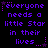 Purple pixelated text on black background reads 'everyone needs a little Star in their lives...' with purple stars and dotted lines, repeated across three