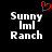 Black background with white pixelated text 'Sunny Iml Ranch' and a red heart symbol above the left side of the text.