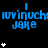 Blue text 'jake' and 'ivinuch' repeated across black background with white star symbols, some stars animate to show more or fewer in sequence.