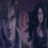 Pixelated image with white text overlay on a dark background showing blurred figures.