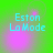 Green background with cyan text 'Eston LaMode' and shifting pink light effects across four