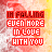 Red text on a pink and yellow gradient background with white cloud-like patterns, repeating the phrase "IN FALLING EVEN MORE IN LOVE WITH YOU" in multiple