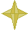 Four pixelated yellow star icons arranged in a on gray background, each with distinct internal light patterns and some featuring small white sparkles